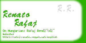 renato rafaj business card